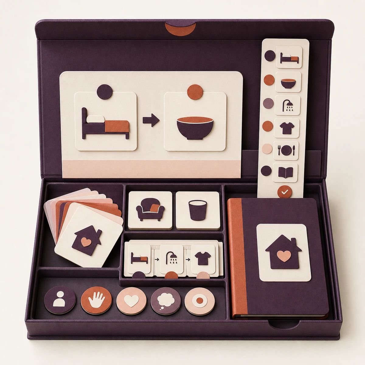Residential Childcare Visual Toolkit arranged in a premium presentation case